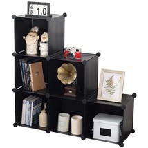Cube Storage Organizer 6-Cube Closet Storage Shelves With Wooden Mallet,Closet C - £32.92 GBP