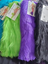 Furry Boot Covers Leg Warmers 4 Colors 2 Choose Dance Costume Adult Theater - $29.98