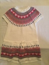 Mothers Day Size 4 Arizona dress sweater hearts holiday stripes metallic - £12.50 GBP