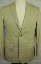 Brooks Brothers Fitzgerald Tan Cotton Twill Lined Vented 2Btn Jacket 39R - $113.99