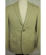 Brooks Brothers Fitzgerald Tan Cotton Twill Lined Vented 2Btn Jacket 39R - £81.42 GBP