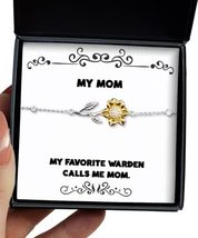 Special Mom Sunflower Bracelet, My Favorite Warden Calls Me Mom, Gifts f... - $49.95