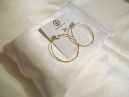 Giani Bernini 1-3/4&quot; 18k Gold Plate/ Sterling Silver Hoop Earrings F286 $100 - £36.30 GBP