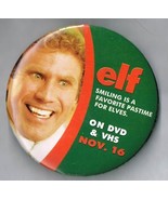 ELF Movie 3&quot; Pin Back Button Pinback Promo WILL FARRELL #3 - $10.03