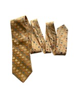 Nicole Miller NY FISH Motif All Silk Tie Yellow Blue Novelty 60&quot; - £14.05 GBP