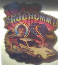 Don Snake Prudhomme Race Car Screamin Glitter Iron-On Decal Donruss 1970s  - £10.03 GBP