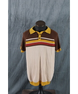 Polo Shirt - Button Down by Ox Knit 3 Stripe Pattern - Men&#39;s 2XL - $1,018.02 MXN