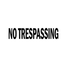 2x No trespassing sign Vinyl Decal Sticker Different colors &amp; size for Cars/Bike - £3.46 GBP+