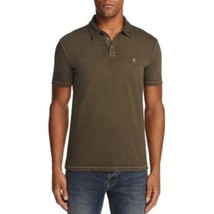 Mens Size XL John Varvatos Short Sleeve Slim Fit Polo Shirt in Olive Branch - £19.53 GBP