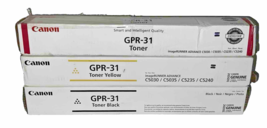 Canon GPR-31 Toner Cartridge Set - Black/Magenta/Yellow  **SEALED** - £116.46 GBP