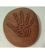 4 3/4&quot; Large &quot;Talistone&quot; Spiritual Inscribed Stone - Healing Hand with &quot;... - $25.00