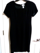 PREVIEW Collection Basic Black Dress Fully Lined Crepe fabric size 6 Cla... - £11.69 GBP