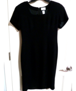 PREVIEW Collection Basic Black Dress Fully Lined Crepe fabric size 6 Cla... - £11.69 GBP
