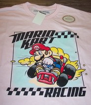 Super Nintendo Super Mario Kart T-Shirt Pink Mens Large 1990&#39;s New w/ Tag - £15.57 GBP