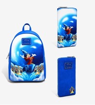 Loungefly Disney Mickey Mouse Fantasia Sorcerer Mini Backpack + Wallet Set - £45.08 GBP+