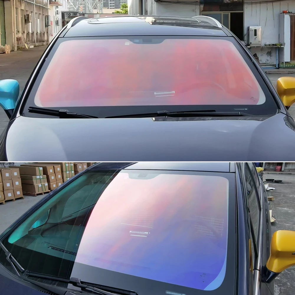 1M x 1.5M Red ChameVLT 82% Windscreen Foils Car Front Rear Window Tint Windshiel - £77.25 GBP