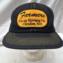 trucker hat baseball Cap Vintage K Products Patch Farmers Coop Elevator ND Cool - £47.64 GBP