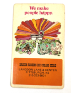 Vintage Baskin Robbins Ice Cream Advertising Pocket Wallet Calendar Card... - €18,81 EUR
