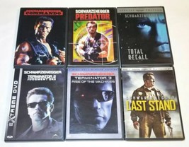 Commando, Predator, Total Recall, Terminator 2 &amp; 3 &amp; The Last Stand DVD Movies - £12.84 GBP