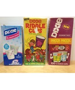 Dixie Riddle Cups Knock Knock Cups 3 oz Bath Cups 1970&#39;s new sealed - $119.74