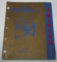 Vintage 1966 Triplex Pistons Catalog Auto Parts Willys Studebaker Ford Chevy - £55.38 GBP