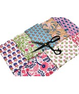 Indian Hand Block Print Scrap, Floral Cotton Fabric, Scraps Bundle, Scra... - €38,67 EUR