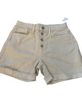 Girl&#39;s Old Navy High Rise, Button Fly, Color Ecru Bermuda/Shorts Size 16... - $15.42