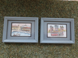 2 Vintage 1980&#39;s Eileen David Signed San Francisco Framed Lithographs Prints - £15.98 GBP