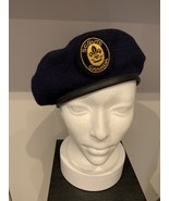 Vintage Scouts Canada Blue Wool Nylon Beret Hat Junior Med 57 cm Officia... - £19.17 GBP