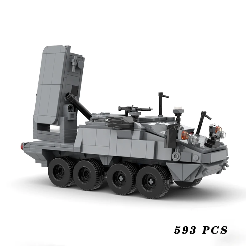 Military Equipment US Army Air Defense Armored Vehicle MOC Building Block - £58.72 GBP