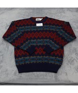 Trend Basics Sweaters Mens L Multicolor Geometric Long Sleeve Crew Neck ... - £23.44 GBP