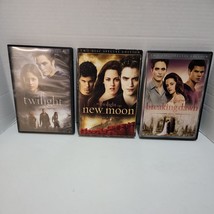 Twilight Saga 3 DVD Movies 2 Disc Speacial Edi. Lot New Moon Breaking Dawn Pt 1 - £5.40 GBP