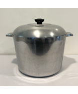 Vintage Magnalite GHC 8 Quart 7 Liter Stock Pot w/Lid USA-SITS FLAT - $129.95