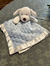 Lovey Blankets and Beyond Blue Puppy Doggy  Plush Security Blanket Minky - $18.76