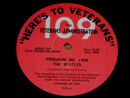 The Beatles Here&#39;s To Veterans Military Phonograph Record Album #1406 - £132.69 GBP