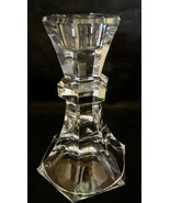 Short Leaded Crystal Candle Holders 4-3/4&quot; Excellent Condition - £22.71 GBP