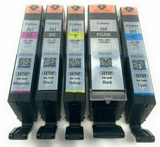 OEM Combo Printer 5 Ink Cartridge for Canon Pixma PGI-280 Black CLI-281 ... - $88.39