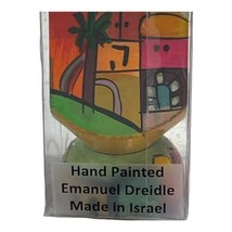 VTG NEW Jerusalem Hanukkah Hand Painted Dreidle with Stand Chanukah Gift... - £19.16 GBP