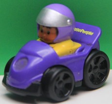 Fisher Price Little People Wheelies Dark Blue Car Racer - $2.99