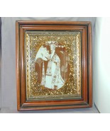Antique Framed Pope Alexander IV Photo Deep Wood Frame Abalone Mat Papal... - €26,24 EUR