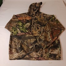 Mossy Oak Men&#39;s Brown Camo Pullover Hoodie Sweatshirt Size Medium - $29.69