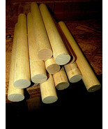 6 PIECES MAPLE ROUND DOWEL RODS 36&quot; LONG 1 1/8&quot; DIAMETER - $57.61 CAD