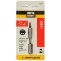 Master Mechanic 160378 1/8 -Inch Hex, 1 -Inch Insert Bit - $23.39 CAD