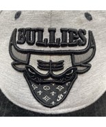 NBA Grey &amp; Black Chicago Bulls Bullies Snapback Hat Cap - £12.55 GBP