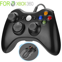 Black Wired Usb Game Pad Controller For Microsoft Xbox 360 Pc Windows New - £27.09 GBP