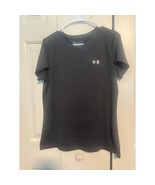 Under Armour HeatGear Athletic T-Shirt Loose Fit Activewear Gray Large - $20.35 CAD