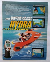 Hydra Arcade FLYER Original 1990 Video Game Watercraft Promo Artwork Vintage - £20.69 GBP