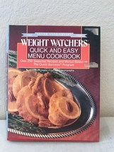 1987 Weight Watchers Quick and Easy Menu Cookbook Silver Anniversary Hardback Bk - £3.10 GBP