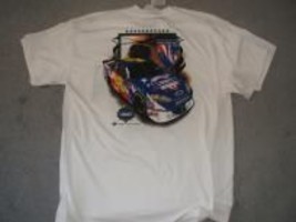 Jimmie Johnson #48 Lowes Chevy on a Large (L) white short sleeve tee shirt new/t - £15.69 GBP
