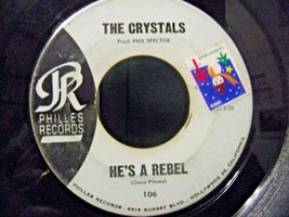 The Crystals-He&#39;s A Rebel / I Love You Eddie-45rpm-1962-VG+ - £7.91 GBP